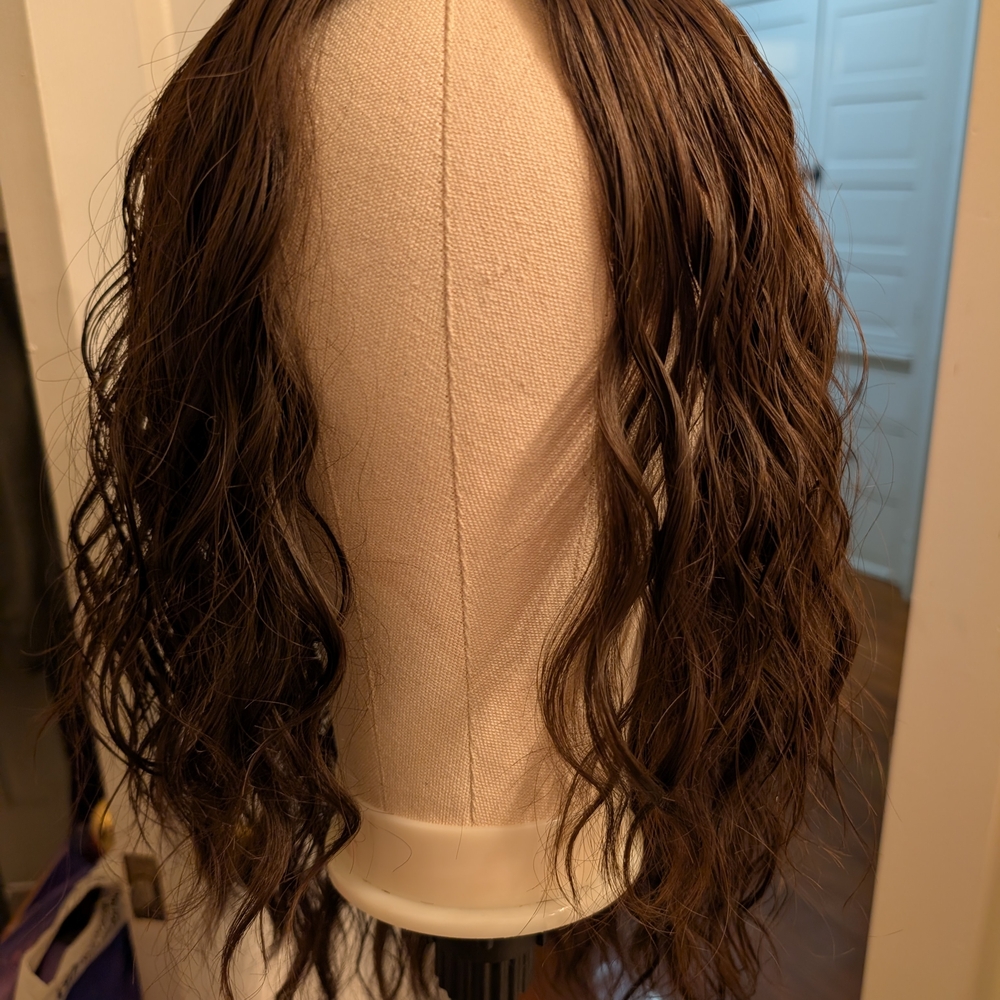 Natural Brown Wavy Hair Wig